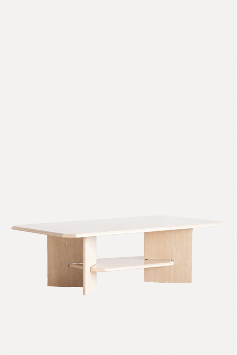 Tiered Travertine Coffee Table from Modants
