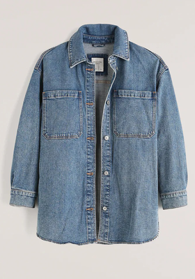 Oversized Denim Shirt Jacket from Abercrombie & Fitch
