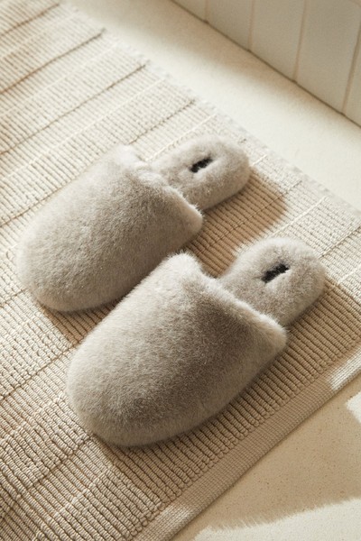 Faux Fur Mule Slippers, £27.99 | Zara