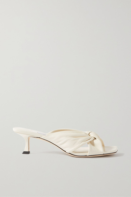 Avenue 50 Knotted Leather Mules from Jimmy Choo