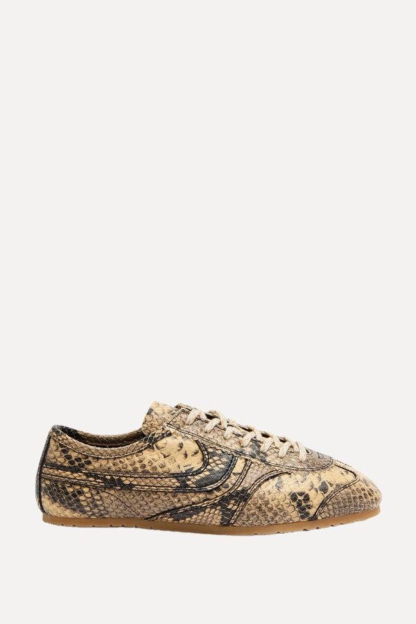 Dustin Python-Effect Leather Sneakers from DRIES VAN NOTEN