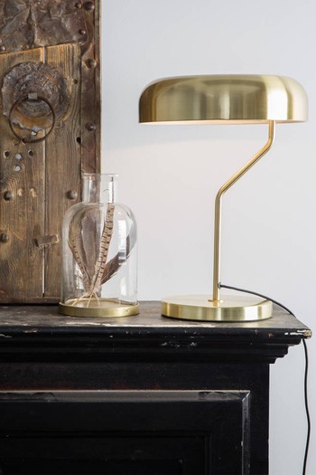 Brass Slim Domed Desk Light  from The Forest & Co