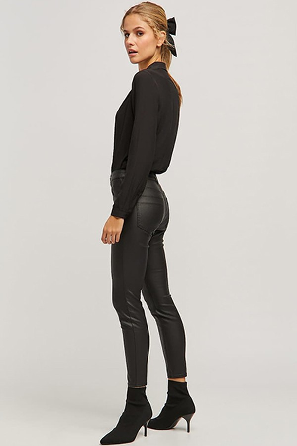 Limited Edition Super High Waist Coated Trousers from Stradivarius