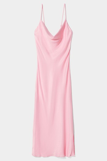 Satin Camisole Midi Dress from Bershka