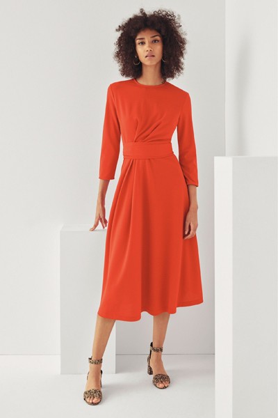 Mix/Edeline Lee Tie Belted Jersey Dress