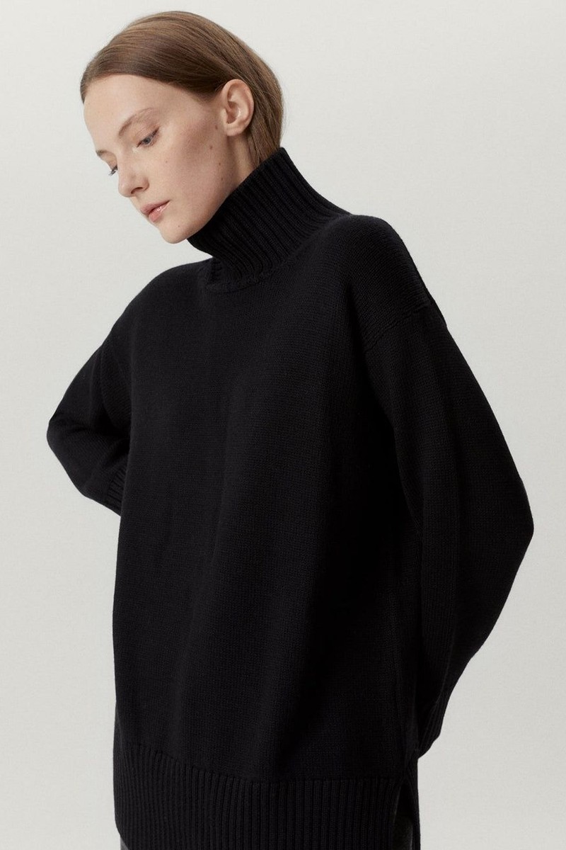The Merino Wool Oversize High-Neck