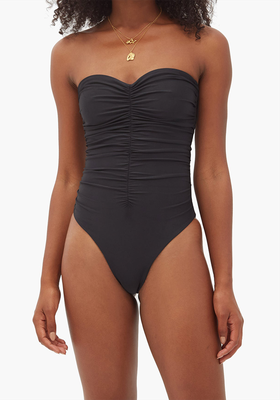 Yara Ruched Strapless Swimsuit from Jade Swim