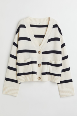 Boxy Striped Cotton Jumper from H&M