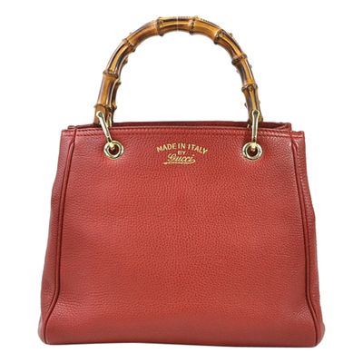 Bamboo Leather Handbag from Gucci