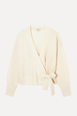 Wool-Blend Wrap-Over Cardigan from COS