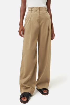 Cotton Pleat Front Trousers from Jigsaw
