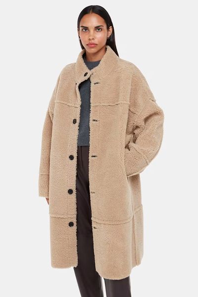 Zo Reversible Shearling Coat