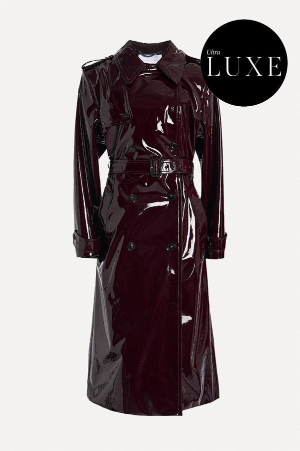 Patent Vegan Leather Trench Coat from Stella McCartney