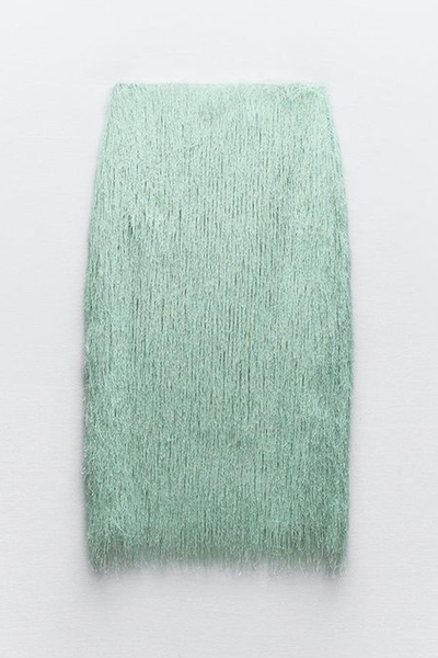 Midi Skirt With Fringe from Zara
