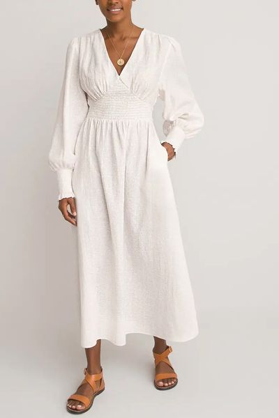 Organic Cotton Smocked Dress from La Redoute