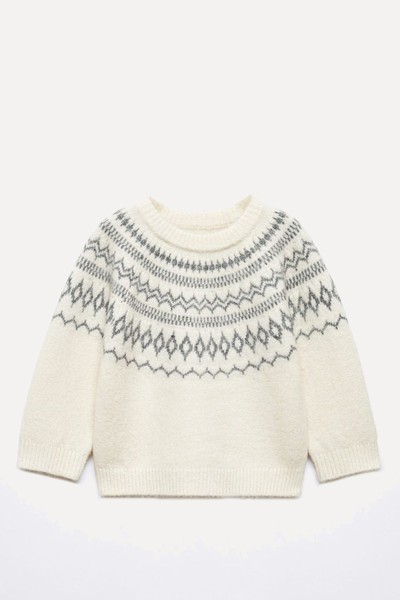 Jacquard Knit Sweater from Mango