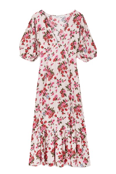 Floral Midi Dress from Stradivarius 