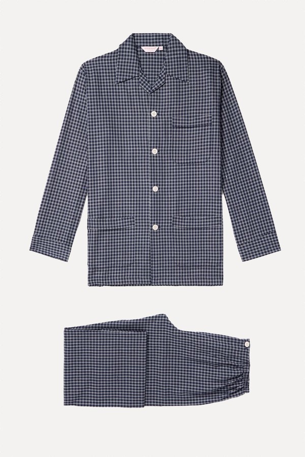 Braemar 32 Brushed Cotton Classic Fit Pyjamas from Derek Rose