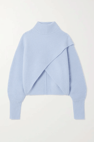 Ribbed Organic Cashmere Turtleneck Sweater from LaPointe