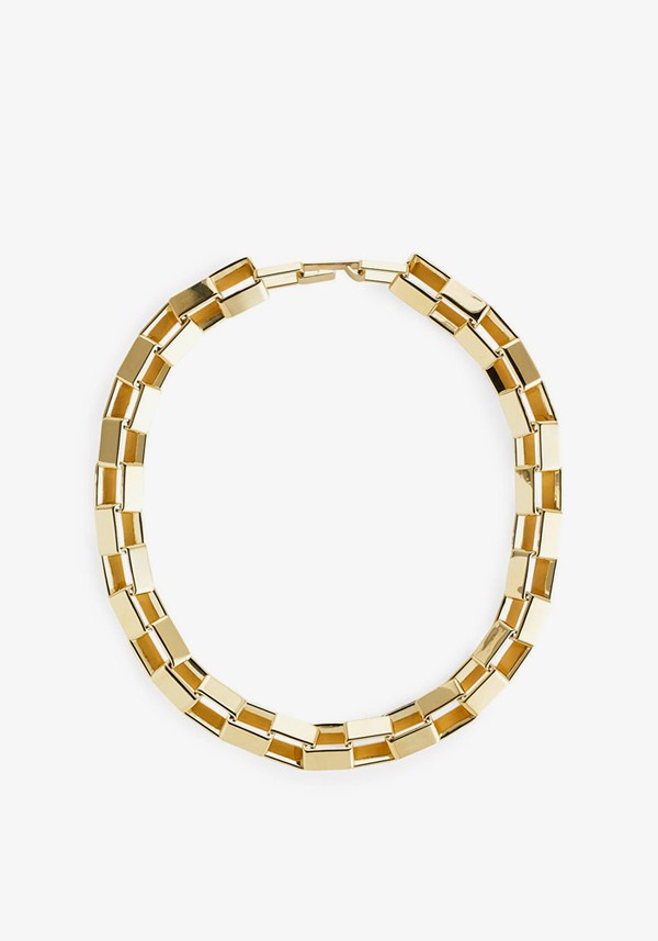 Chunky Gold-Plated Chain Necklace
