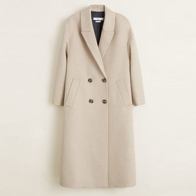 Unstructured Wool-blend Coat from Mango