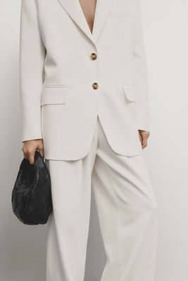 Wide-Leg Suit Trousers from Massimo Dutti
