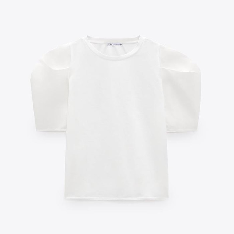 Puff Sleeve T-Shirt from Zara