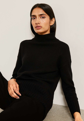 Cropped Funnel Neck Jumper from Kin