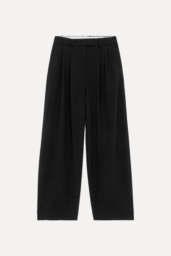 Wide-Leg Tailored Trousers