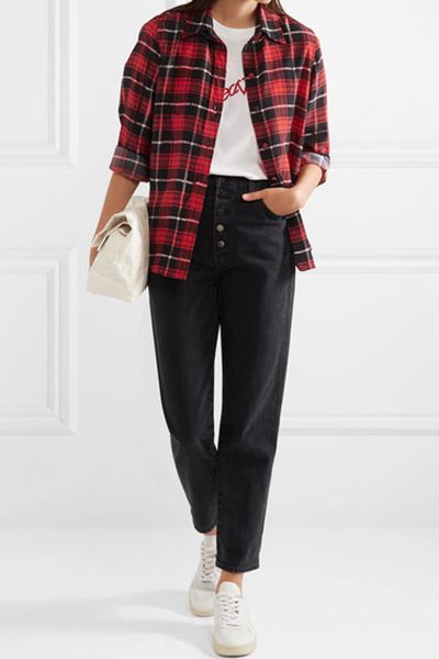 Plaid Silk Crepe De Chin Shirt from Marc Jacobs