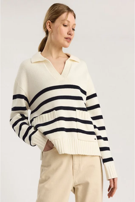 Knitted Jumper With Stripes from Lindex