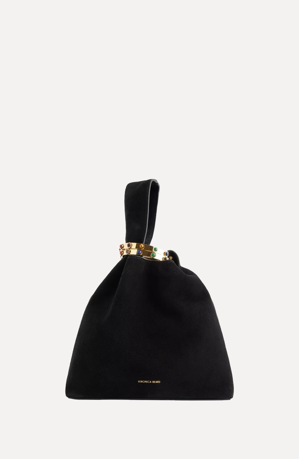 Swing Suede Clutch Bag
