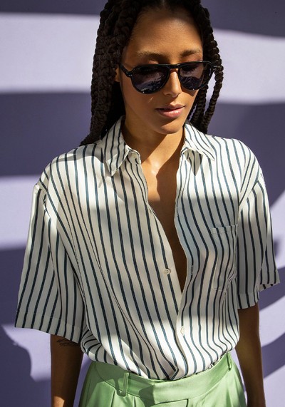 Boyfriend Silk Shirt