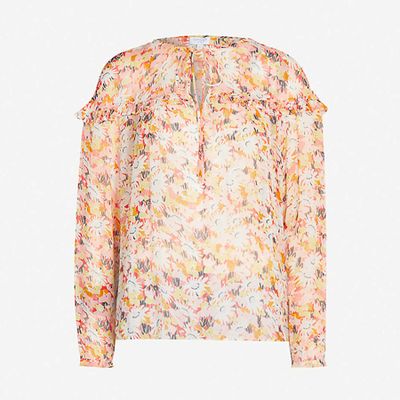 Bette Floral-Print Chiffon Blouse from Ghost