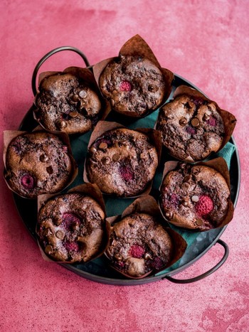 Chocolate Raspberry Muffins