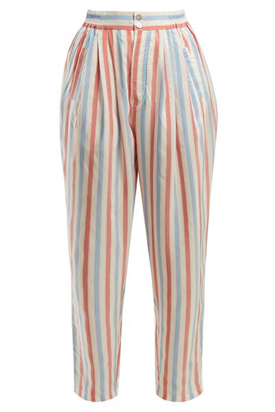 Sam Striped Silk-Trousers from Thierry Colson
