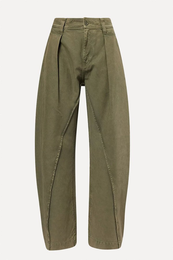 Twisted Seam Wide-Leg Cotton Trousers from JW Anderson