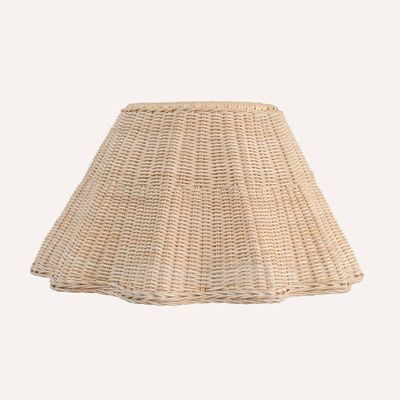 Wave Rattan Lampshade from Hastshilp