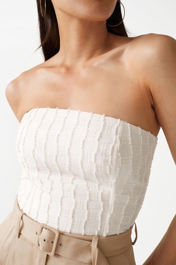 Textured Bandeau Top, £65