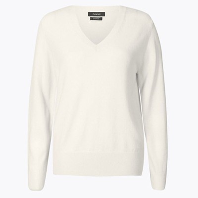 Pure Cashmere V-Neck Jumper