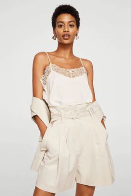 Lace Panel Top from Mango