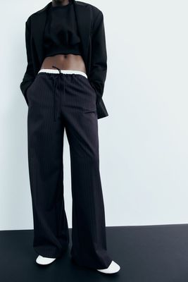 Contrast Boxer Trousers from Zara