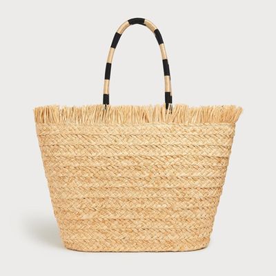 Lynne Natural Straw Tote