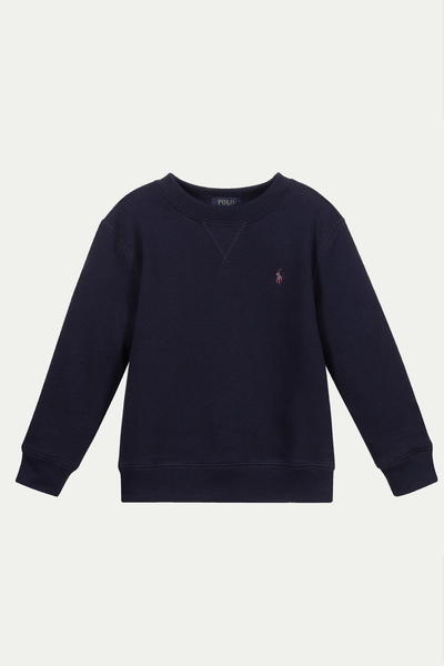 Blue Cotton Logo Sweatshirt from Polo Ralph Lauren