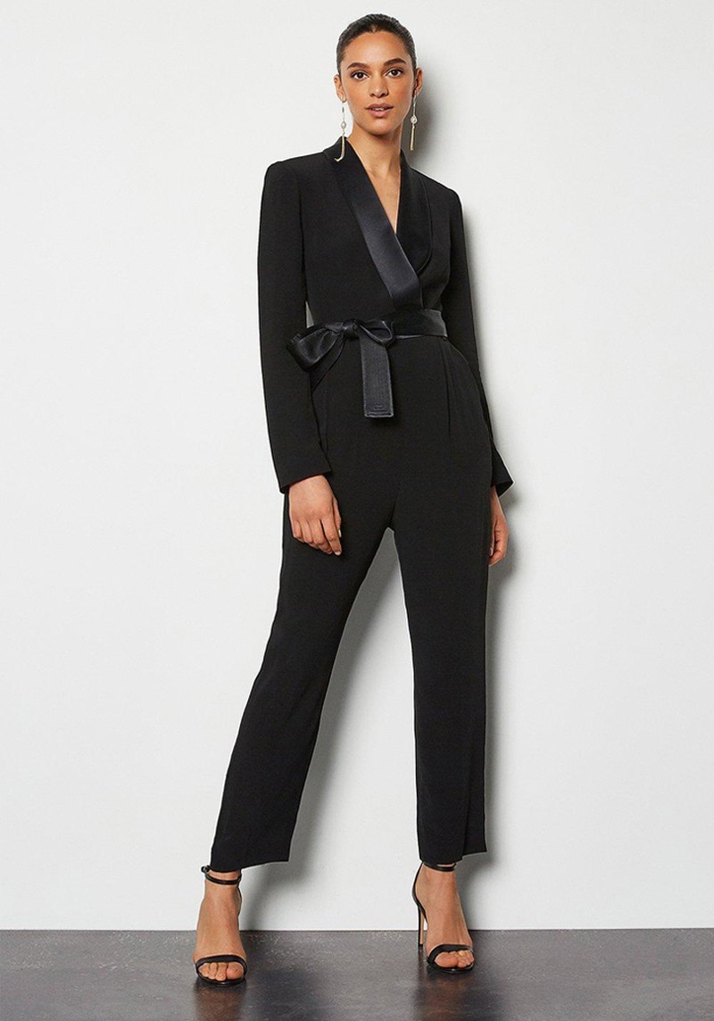 Tuxedo Wrap Jumpsuit