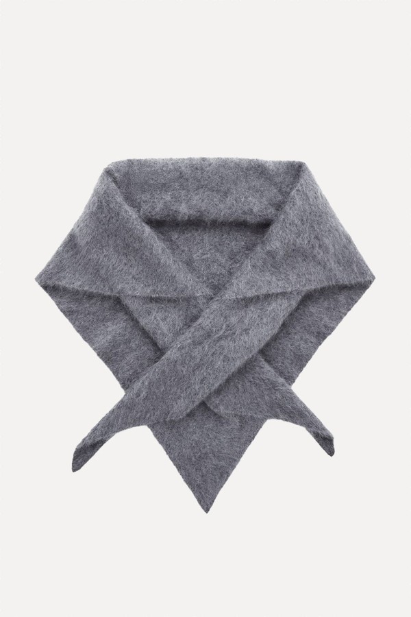x from BRUSHED-CASHMERE TRIANGLE SCARF, £110 | Cos