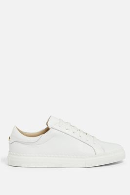 Fiona Scalloped Detail Leather Trainers from John Lewis & Partners