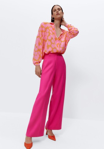 Fuchsia Suit Trousers from Uterque