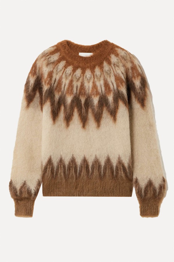 Natania Brushed Fair Isle Intarsia-Knit Sweater from Marant Étoile