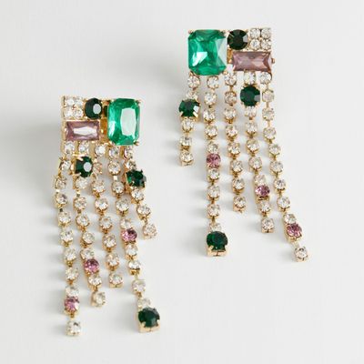 Dangling Rhinestone Gem Earrings from & Other Stories